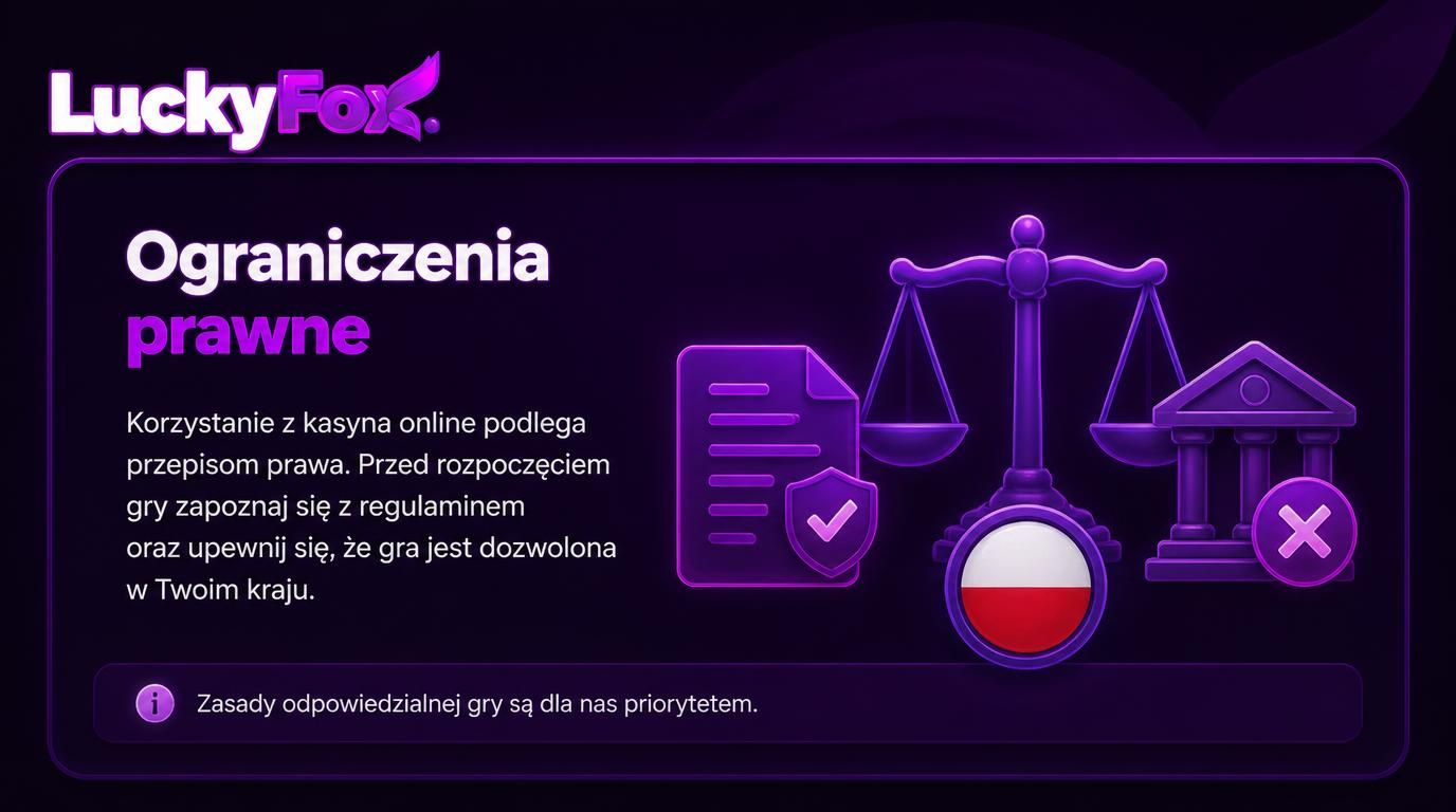 Interfejs z dokumentem prawnym i symbolem prawa nad kasynem